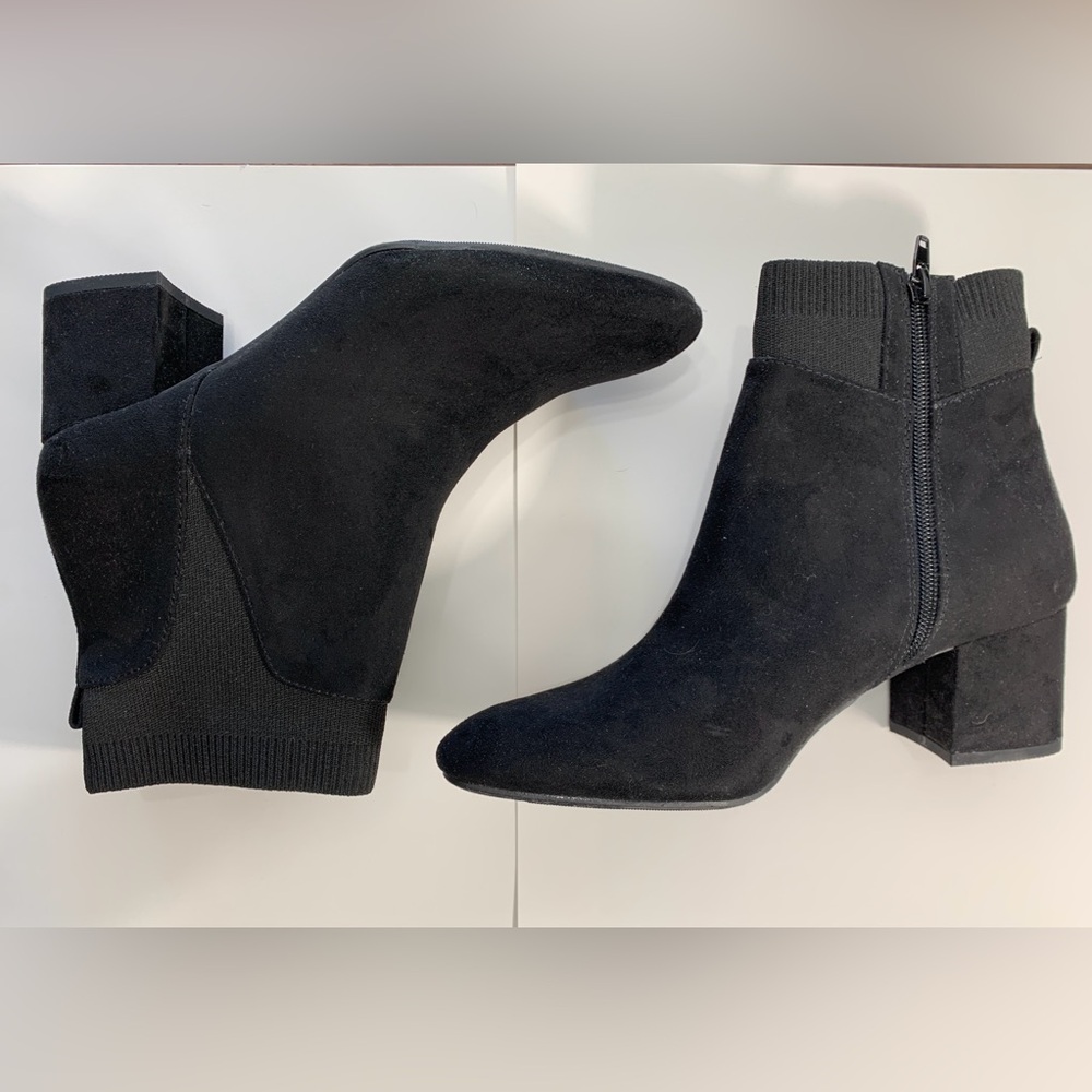 Faux suede ankle boots - Picture 5 of 6